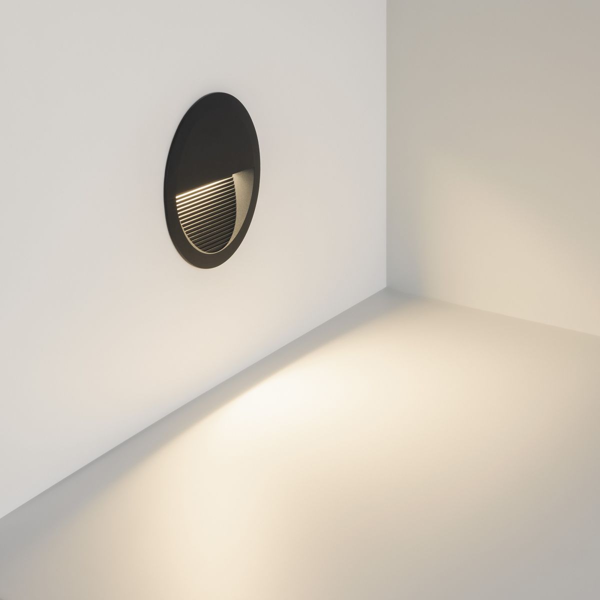 Светильник для ступеней Arlight LTD-RIBONIK-R138-5W Day4000 (Черный, 50 deg, 230V) (IP65 Металл) 056737