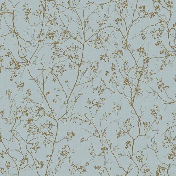 Обои York DD3813 Luminous Branches Smokey Blue/Gold