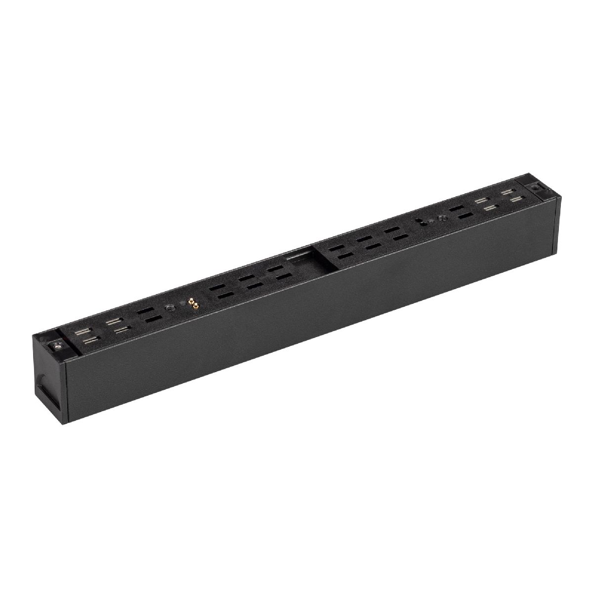 Трековый магнитный светильник Arlight MAG-FLAT-25-L200-6W Warm3000 (BK, 100 deg, 24V, DALI) 046332