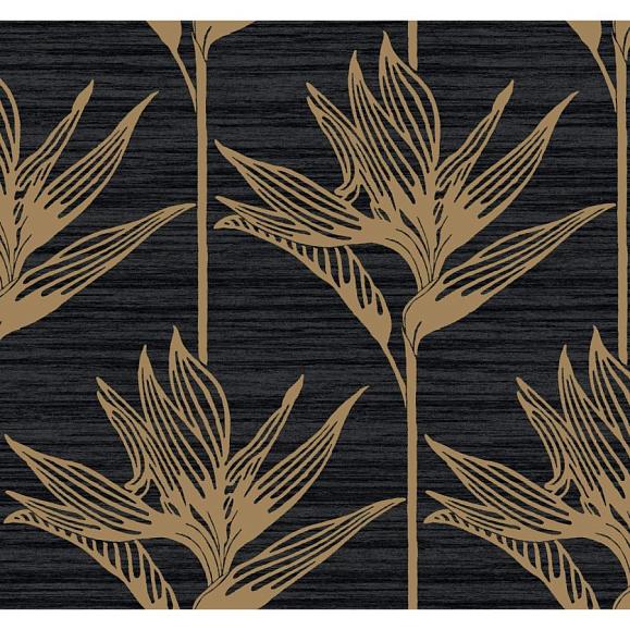 Обои York TC2674 Bird Of Paradise Black/Gold