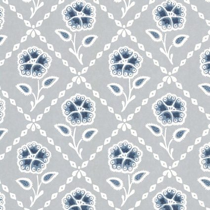 Обои Little Greene 0284WHPRUSS Whitehall Prussian