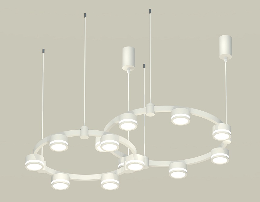 Комплект подвесного светильника Ambrella Light Techno Ring XR92081004 (A9208x2, C9236, C9231, N8412)
