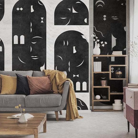 Панно Coordonne 9000021N Rostros Black