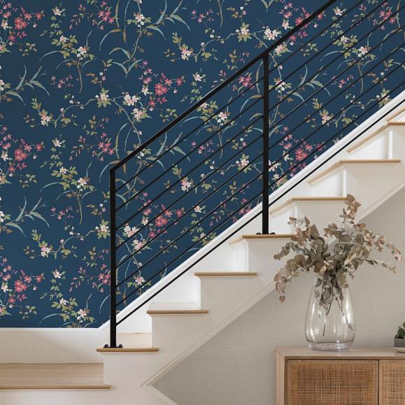 Обои York BL1745 Blossom Branches Navy