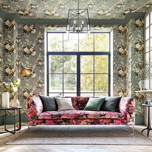Обои Sanderson 217047 Stapleton Park Sage/Honey