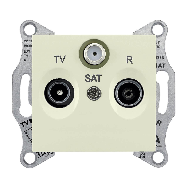 Розетка TV/R/SAT оконечная Schneider Electric Sedna 1dB SDN3501347