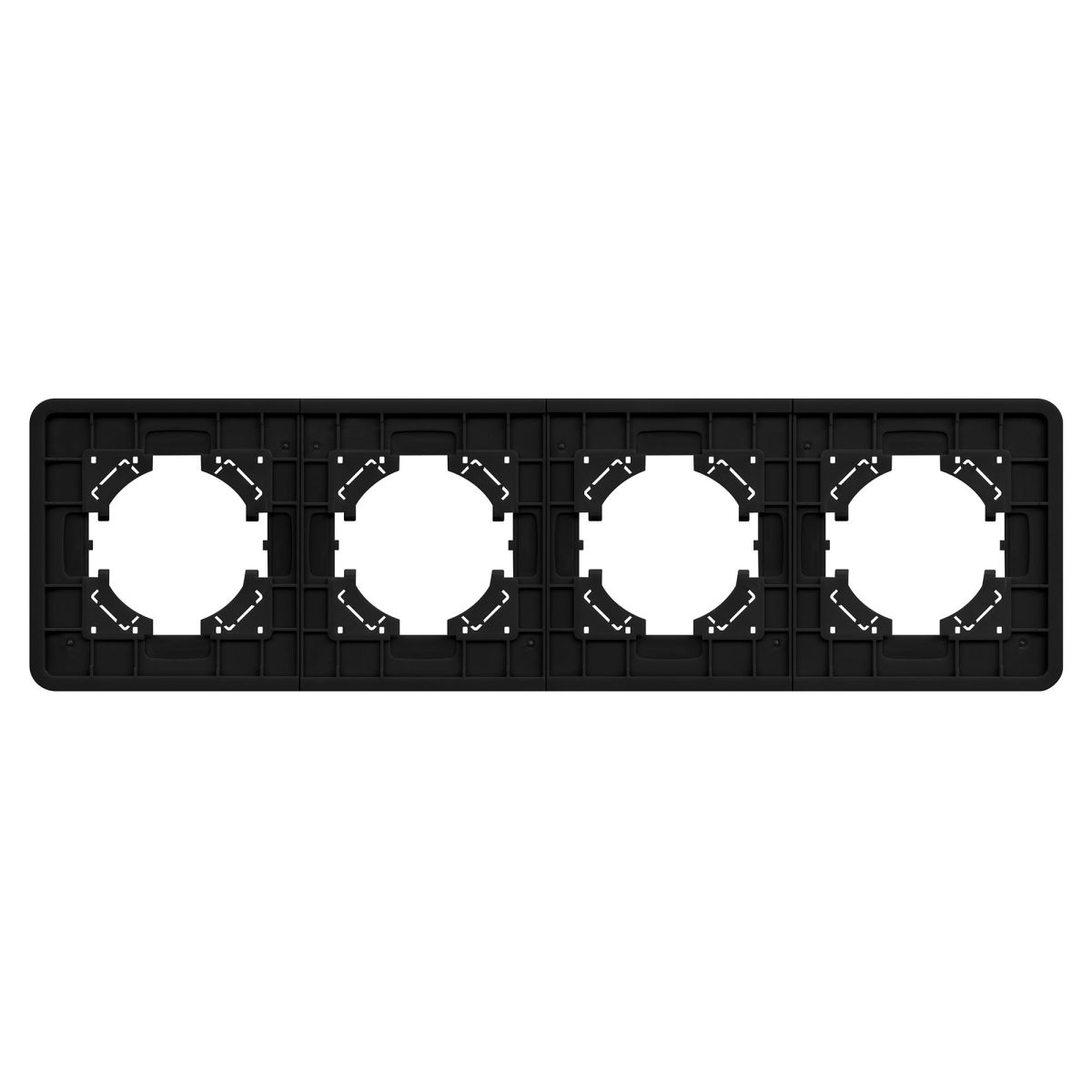 Рамка на 4 поста алюминиевая Arlight FRM-AKIRY-AL-4-BK 049732