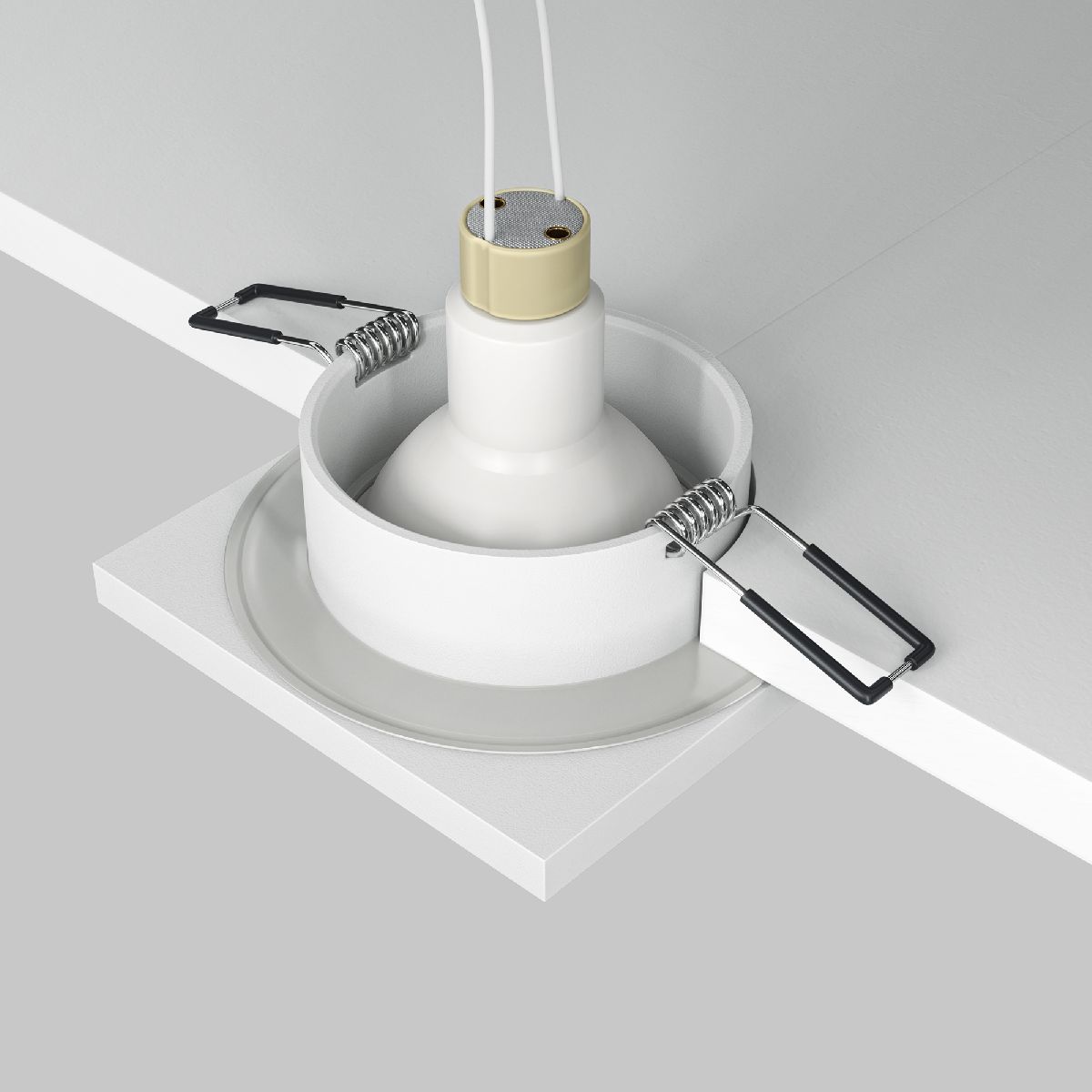 Встраиваемый светильник Maytoni Technical Stark DL083-01-GU10-SQ-W