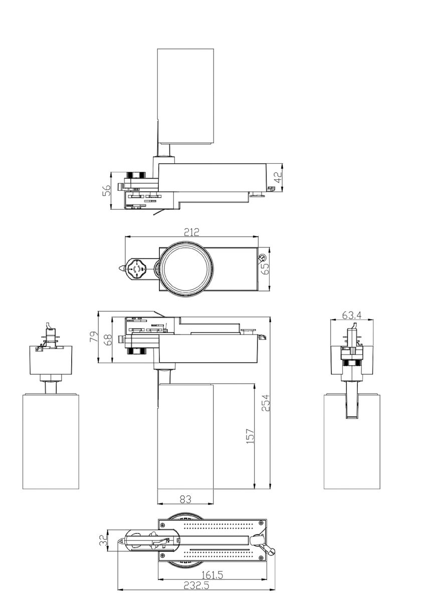 Трековый светильник ЭРА SТR-30-36-30K-W30 Б0049773