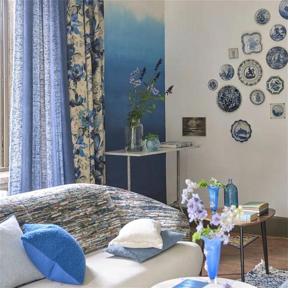 Панно Designers Guild PDG1163/01 Shoshi Cobalt