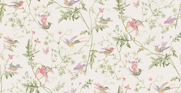 Обои Cole & Son 100/14067 Hummingbirds