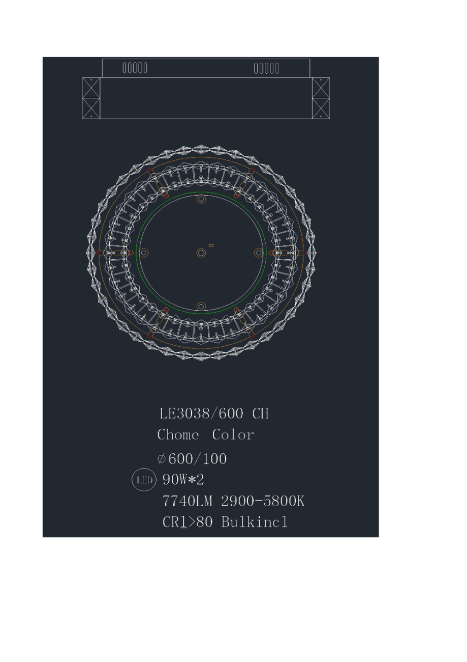 Потолочный светильник Janette LE3038/600 CH