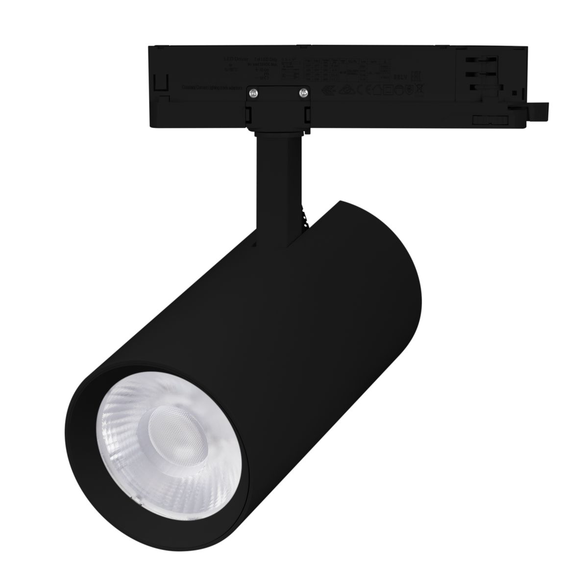 Трековый трехфазный светильник Arlight LGD-GERA-4TR-R90-30W Warm3000 (BK, 15 deg, 230V, DALI) (IP20 Металл) 058848