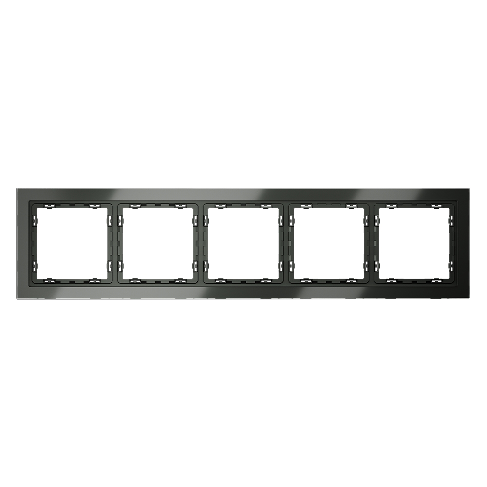 Рамка на 5 постов Voltum S70 VLS110506 (титан, стекло)