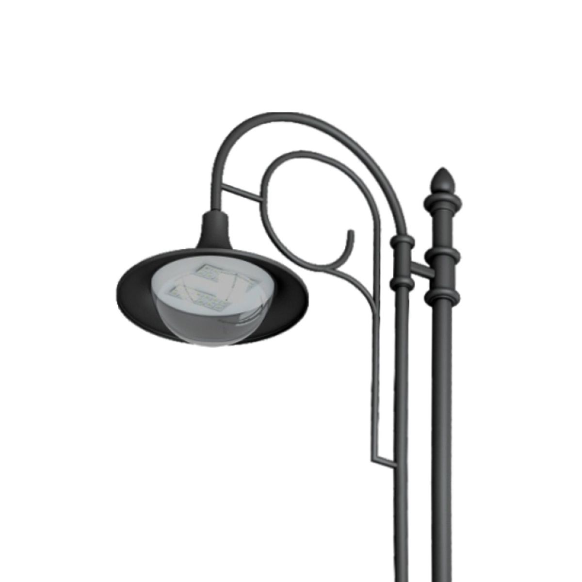 Уличный консольный светильник Arlight OXOR-AMPIL-LUZ-580х480-100W Day4000 (BK, 120 deg, 230V) 052450