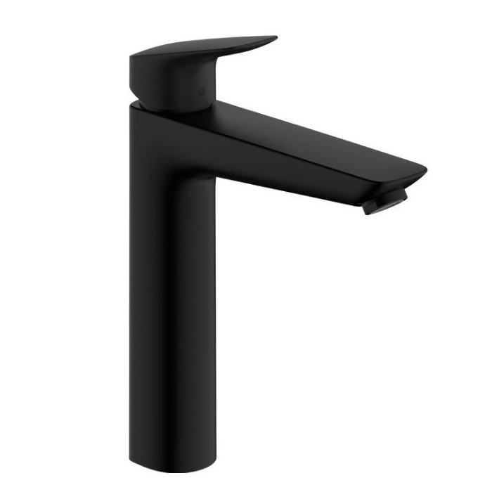 Hansgrohe Logis Смеситель для раковины, 1 отв., с донным клапаном, цвет: черный матовый