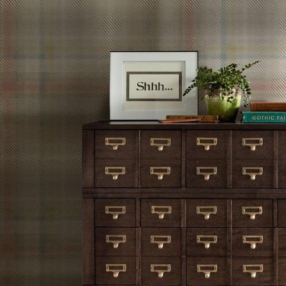 Обои York HO2156 Sterling Plaid Multi/Neutral