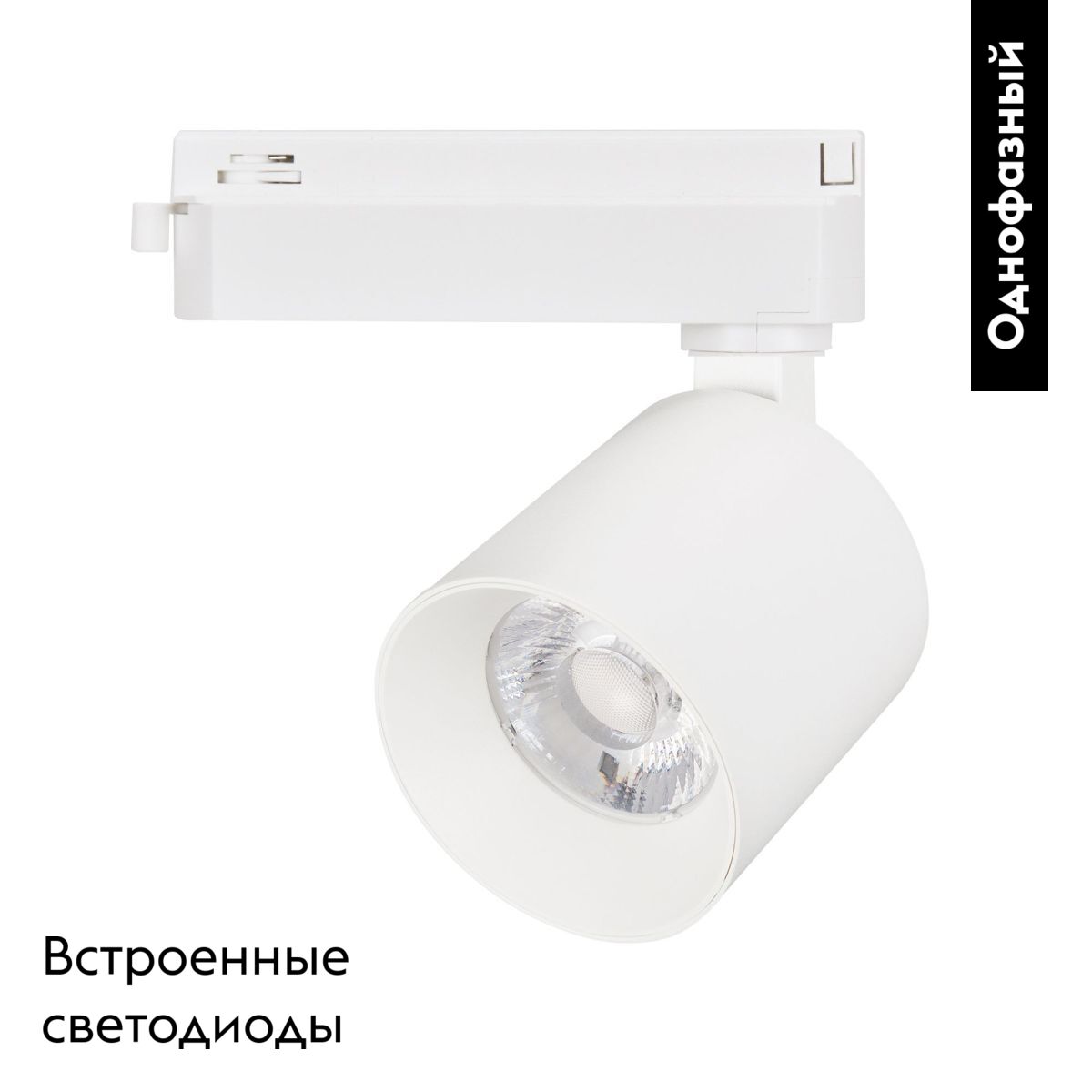 Трековый однофазный светильник Arlight LGD-DYKE-2TR-R60-8W Day4000 (WH, 20 deg, 230V) 052149