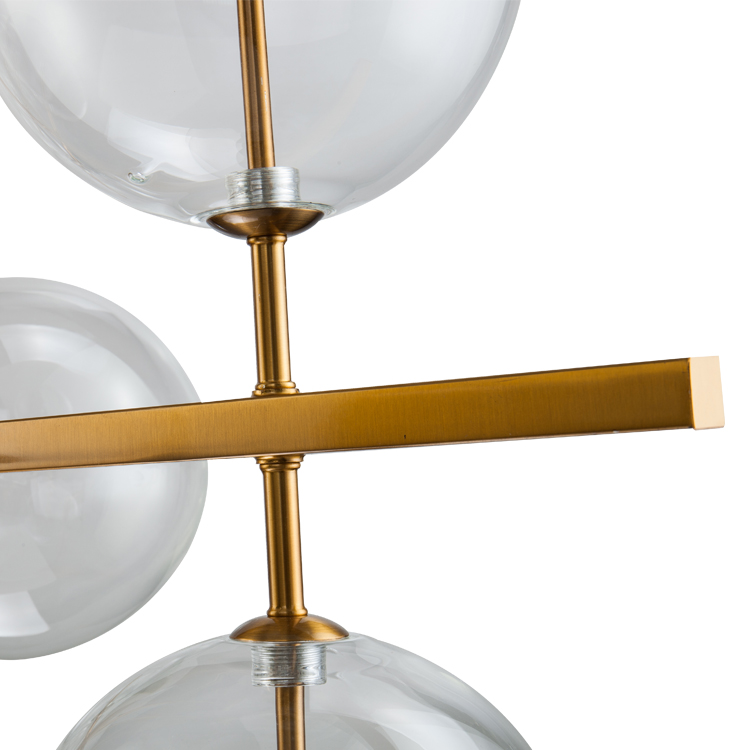 Подвесная люстра Delight Collection Globe Mobile KG0965P-10L brass