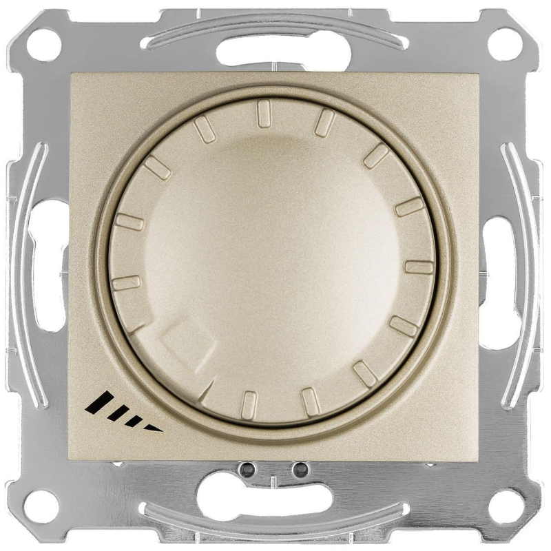 Диммер поворотно-нажимной универсальный Schneider Electric Sedna 4-400W SDN2201268