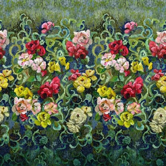 Панно Designers Guild PDG1153/01 Tapestry Flower Vintage Green