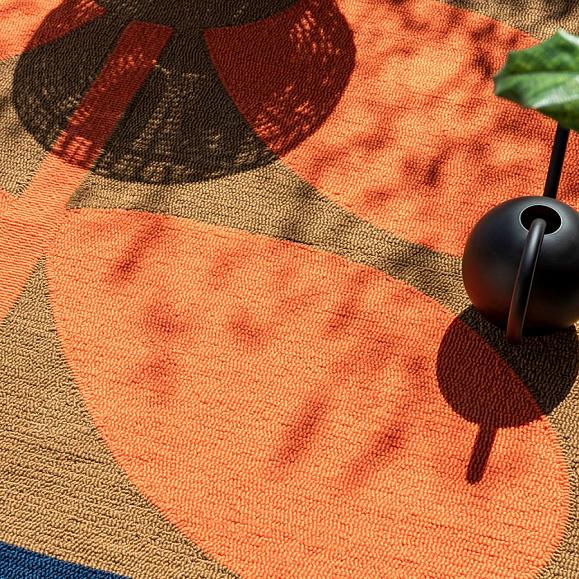 Ковер Orla Kiely 463703(140x200) Giant Sixties Stem Outdoor Tomato 140x200 см