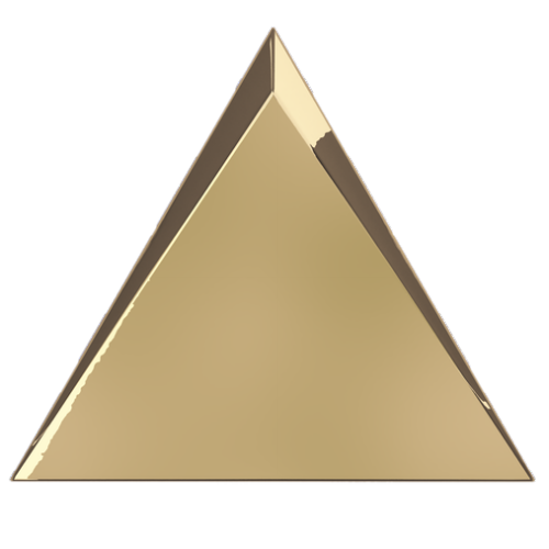 Evoke Traingle Cascade Gold Glossy
