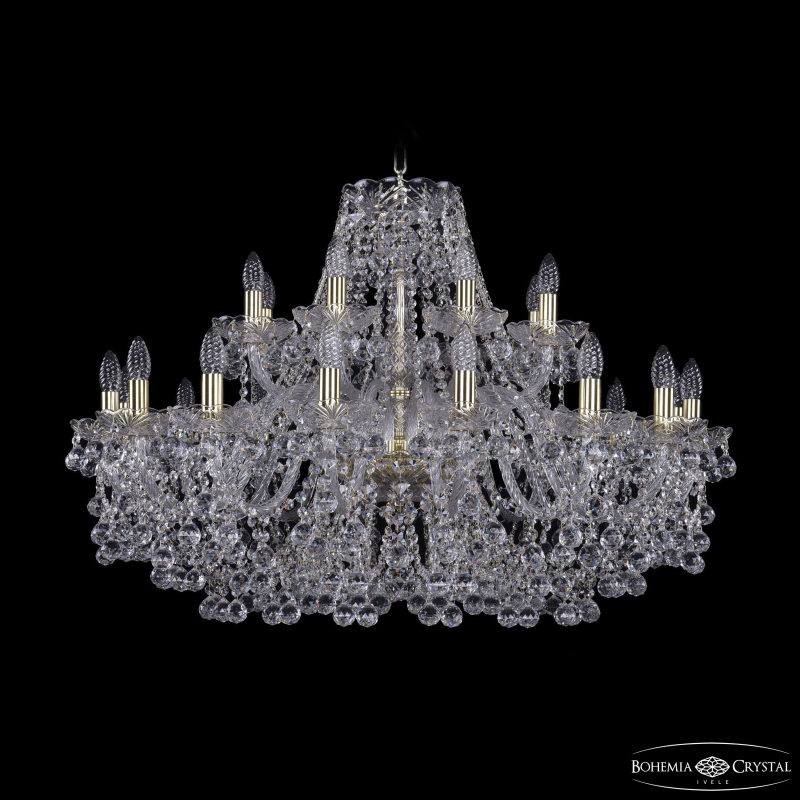 Подвесная люстра Bohemia Ivele Crystal 1409/16+8/360 G