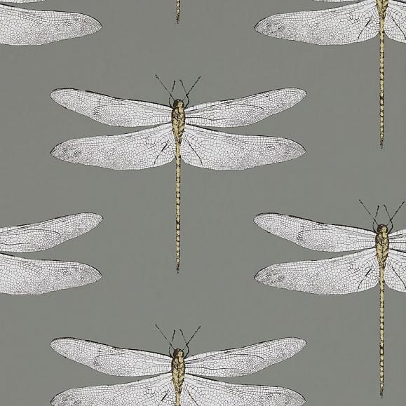 Обои Harlequin 111242 Demoiselle graphite/almond