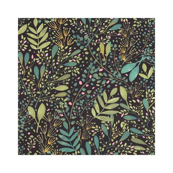 Обои Caselio 101699791 Green Life Joy Vert noir