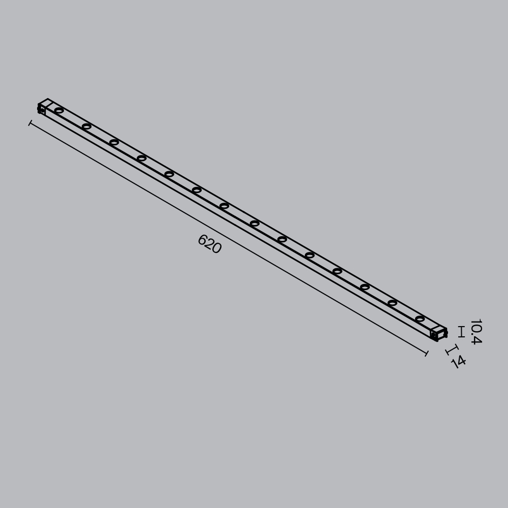Трековый магнитный светильник Maytoni Points TR174-1-24WTW-M-B
