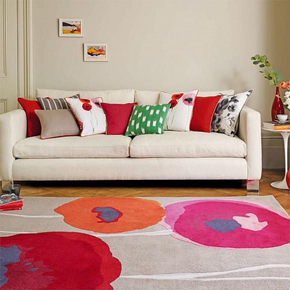 Ковер Sanderson 45700 (140x200) Poppies Red/Orange 140x200 см см