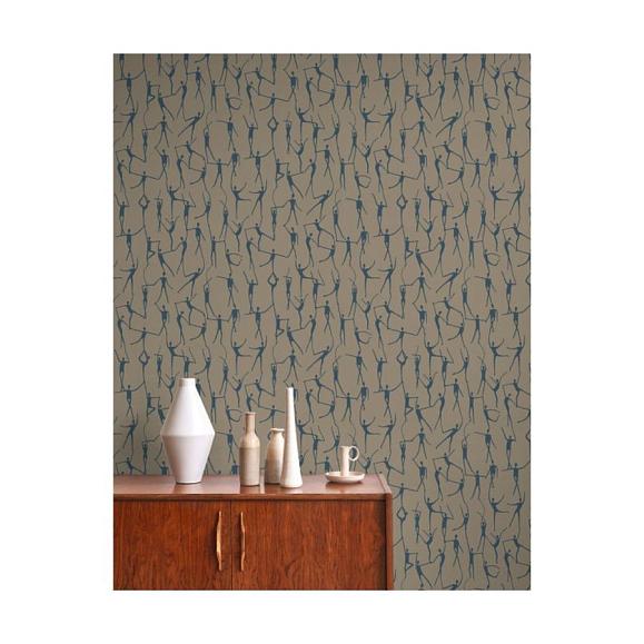 Обои Casadeco 88427616 Alberto Vert kaki