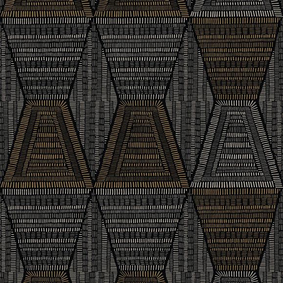 Обои Casamance 75274690 Daia Noir/Dore