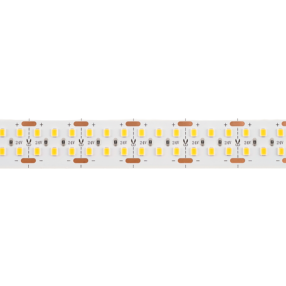 Светодиодная лента двухрядная Feron LS509 288SMD(2835)/м 30Вт/м 24V 3000К IP20 53475