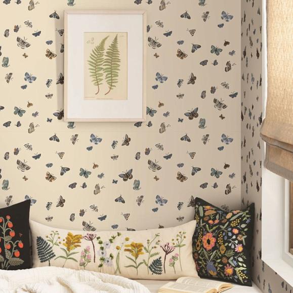 Обои York RF7412 Butterfly House Linen