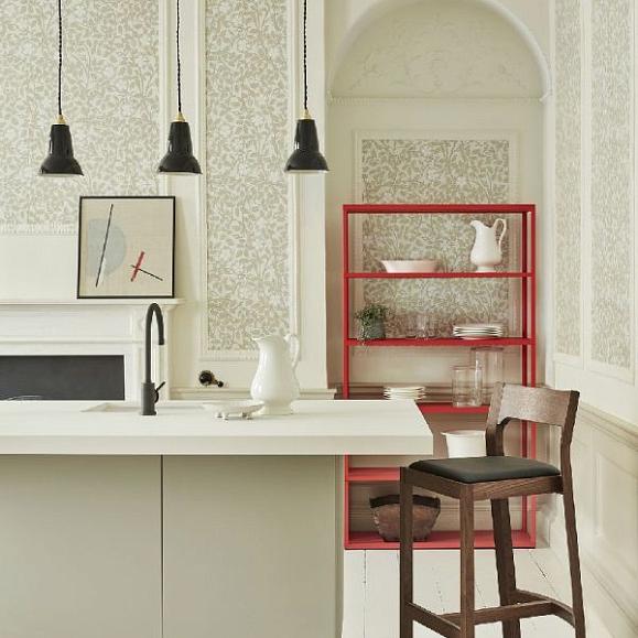 Обои Little Greene 0263BRGSTON Briar Rose Green Stone