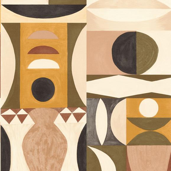 Обои Casamance 76032446 Auguste Kaki/nude