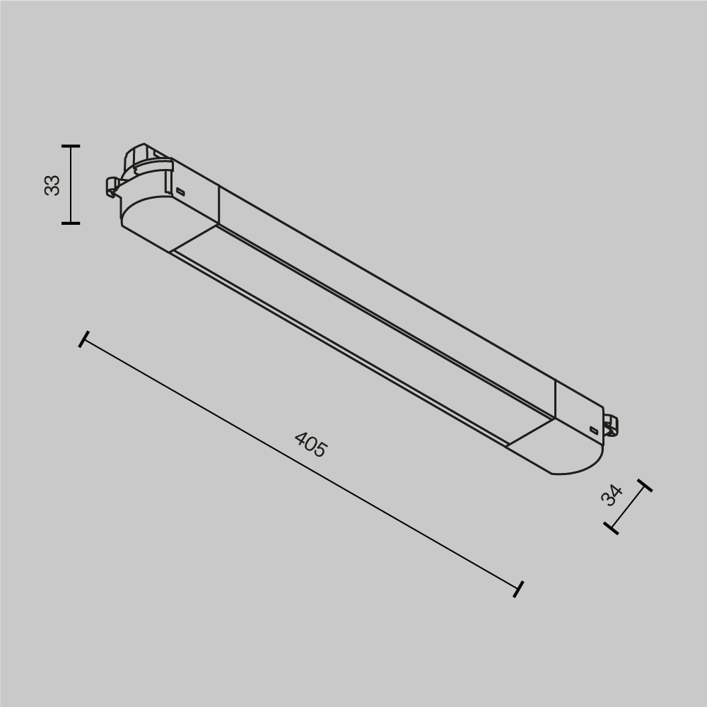 Трековый однофазный светильник Maytoni Technical Basis TR000-1-12W3K-W_1