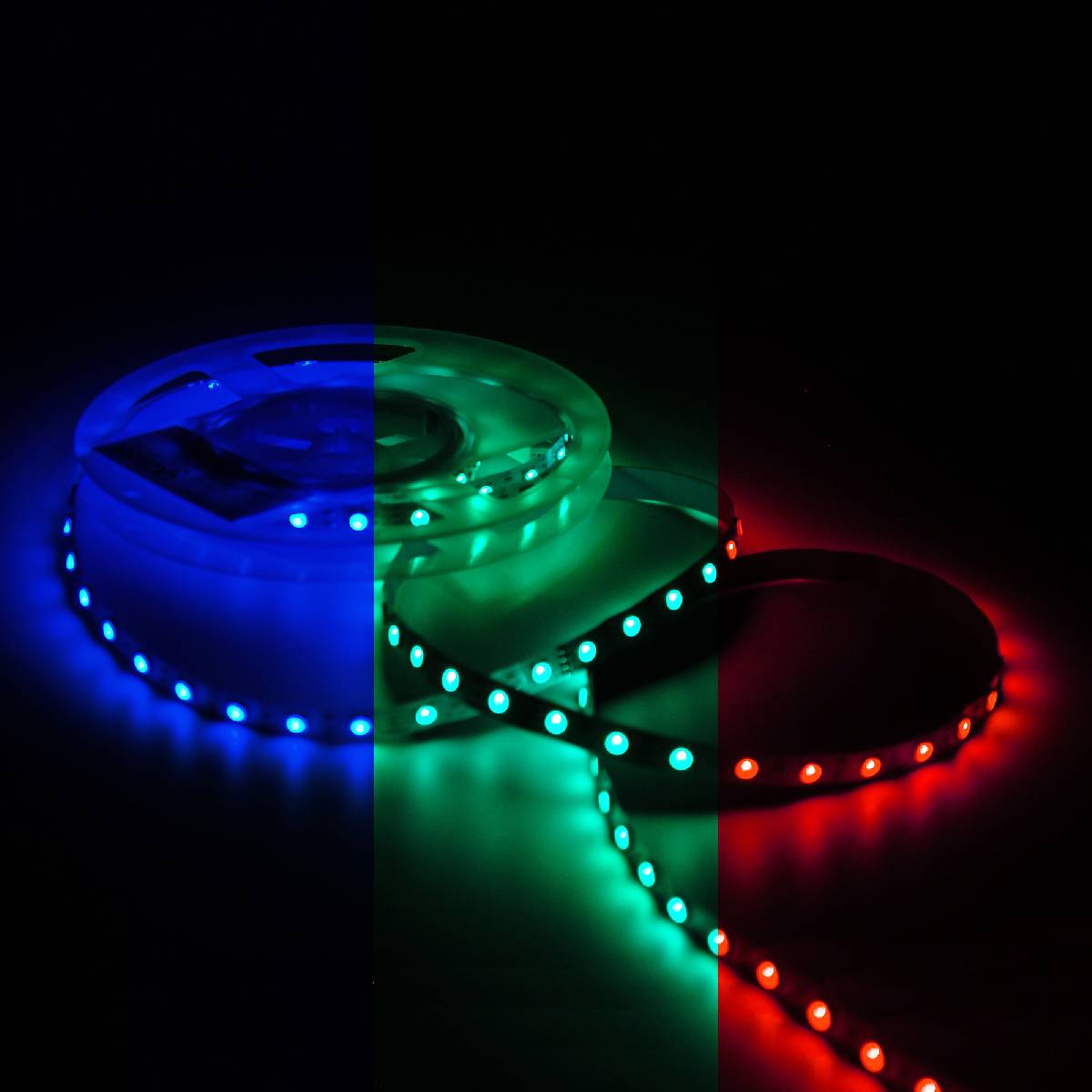 Светодиодная лента Gauss Basic 12В 5050 10Вт/м RGB 5м IP20 BT042