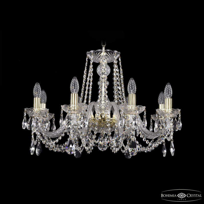 Подвесная люстра Bohemia Ivele Crystal 1402/8/240 G