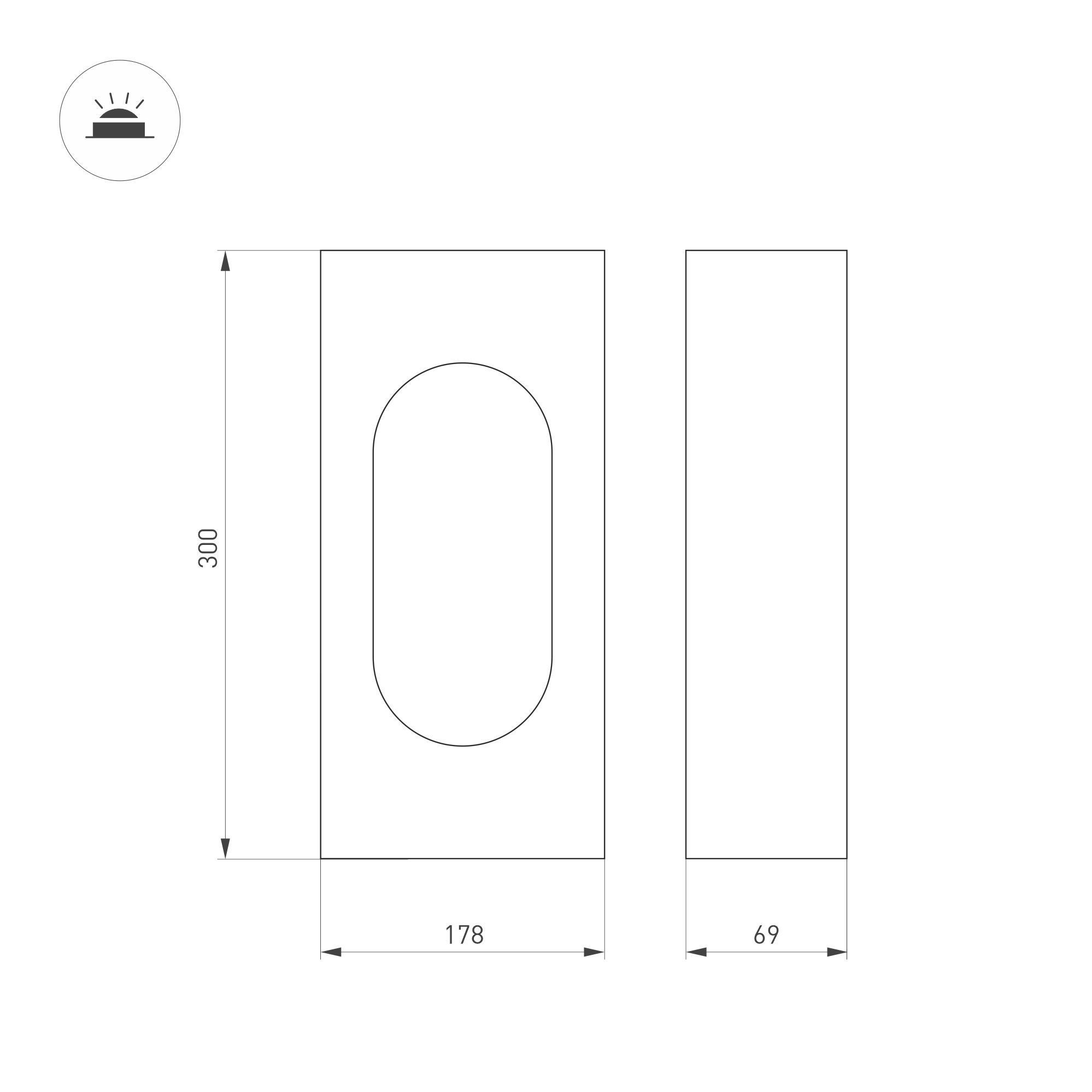 Уличный светильник Arlight LGD-MUSE-BOLL-H300-12W Warm3000 (DG, 296 deg, 230V) 037525