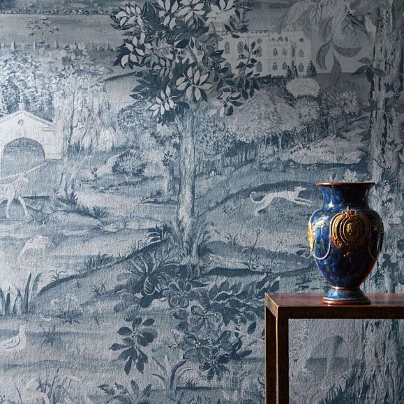 Панно Zoffany 313039 Arcadian Thames Wedgwood Blue