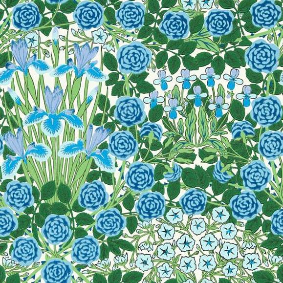 Обои Morris 217352 Campanula Peacock/Opal