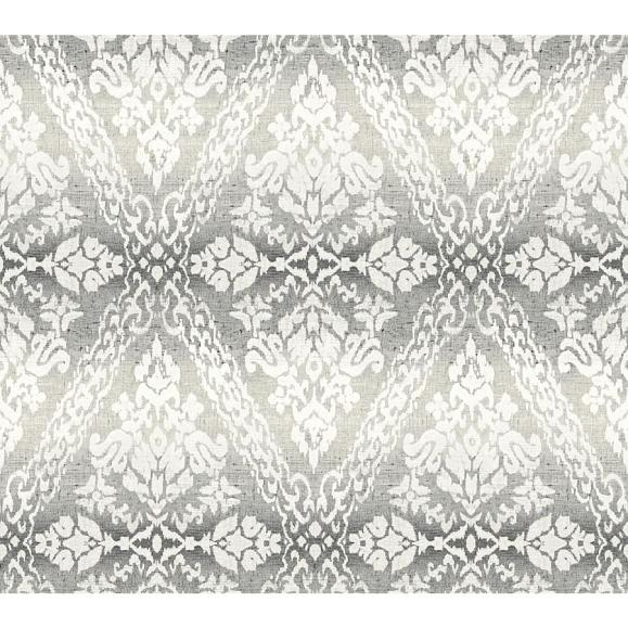 Обои York DM4931 Tudor Diamond Damask Black
