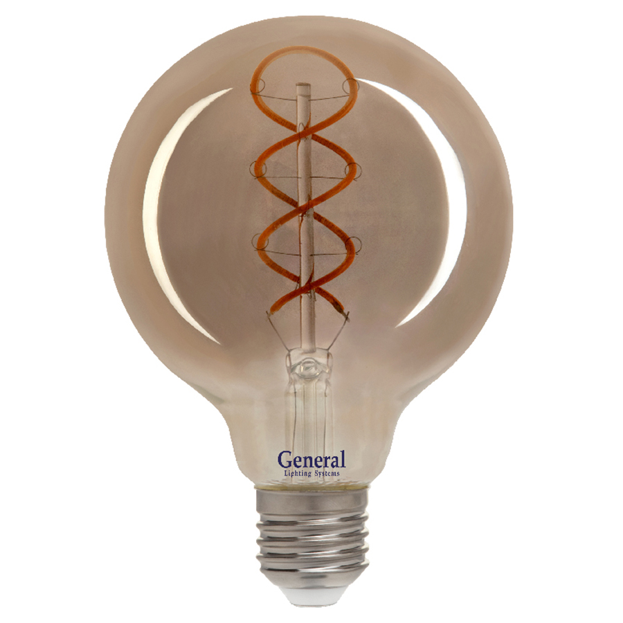 Филаментная светодиодная лампа General GLDEN-G125DSS-6-230-E27-1800 684600