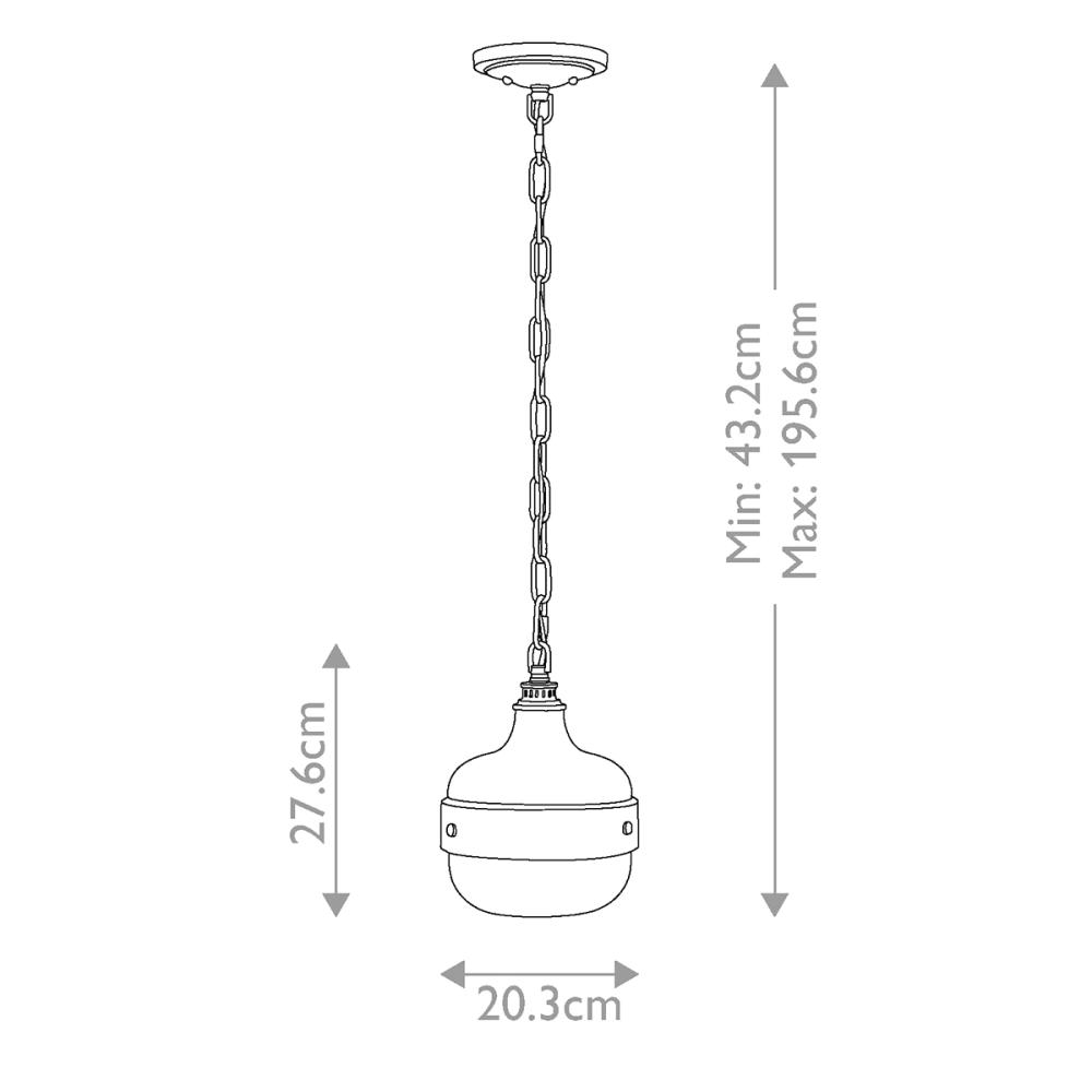 Подвесной светильник Feiss Cadence FE-CADENCE-1P-MB