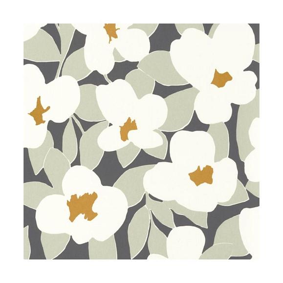 Обои Casadeco 88399515 Flower Power Charbon
