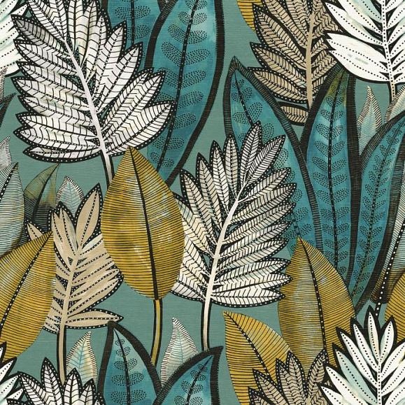 Обои Casamance 74680264 Sabal Vert d'eau