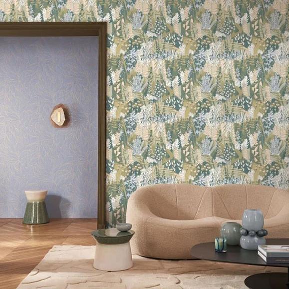Обои Casamance 76602956 Hosta Lilas/dore